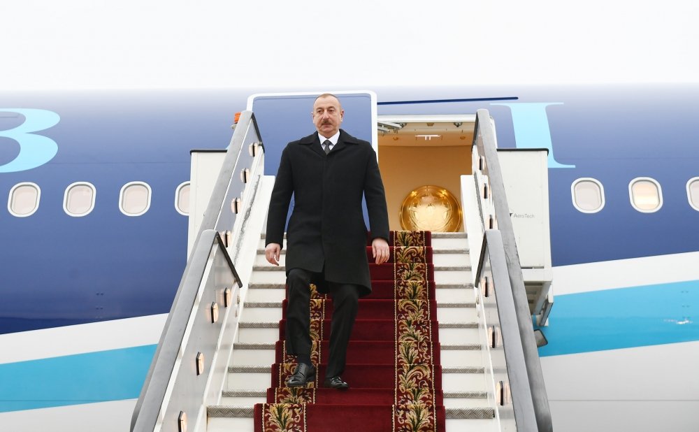 Prezident İlham Əliyevin Rusiyaya səfəri başlayıb