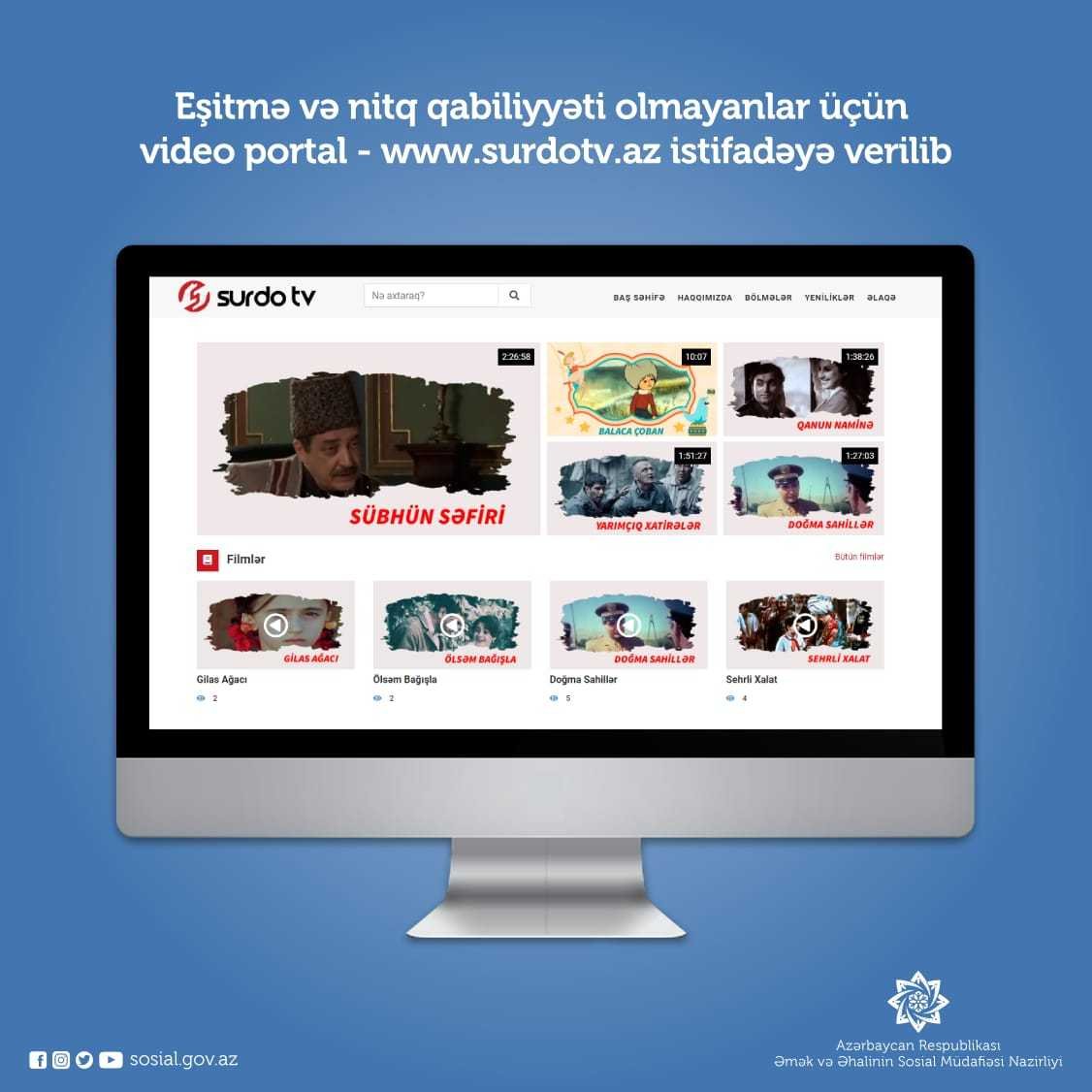 Eşitmə və nitq qabiliyyəti olmayanlar üçün portal istifadəyə verildi