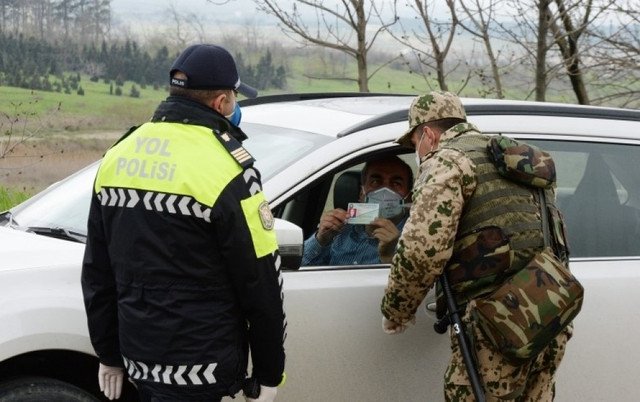 Ötən gün yollarda xüsusi karantin rejimini pozan 1151 nəfər cərimələnib