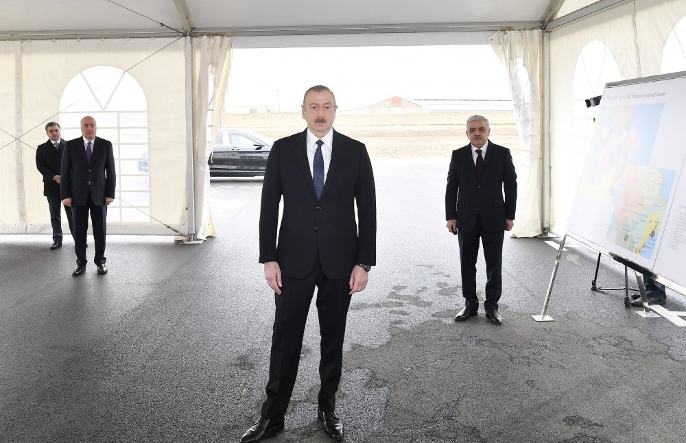 Prezident Sumqayıta çəkilən magistral qaz kəmərinin açılışında iştirak edib